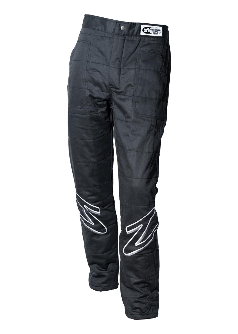 Zamp ZR-30 Race Pants R03P003M Driving Pants, ZR-30, Black, Fire-Retardant Cotton/Aramid, SFI 3.2A/5, Men's Medium, Each thumbnail 2