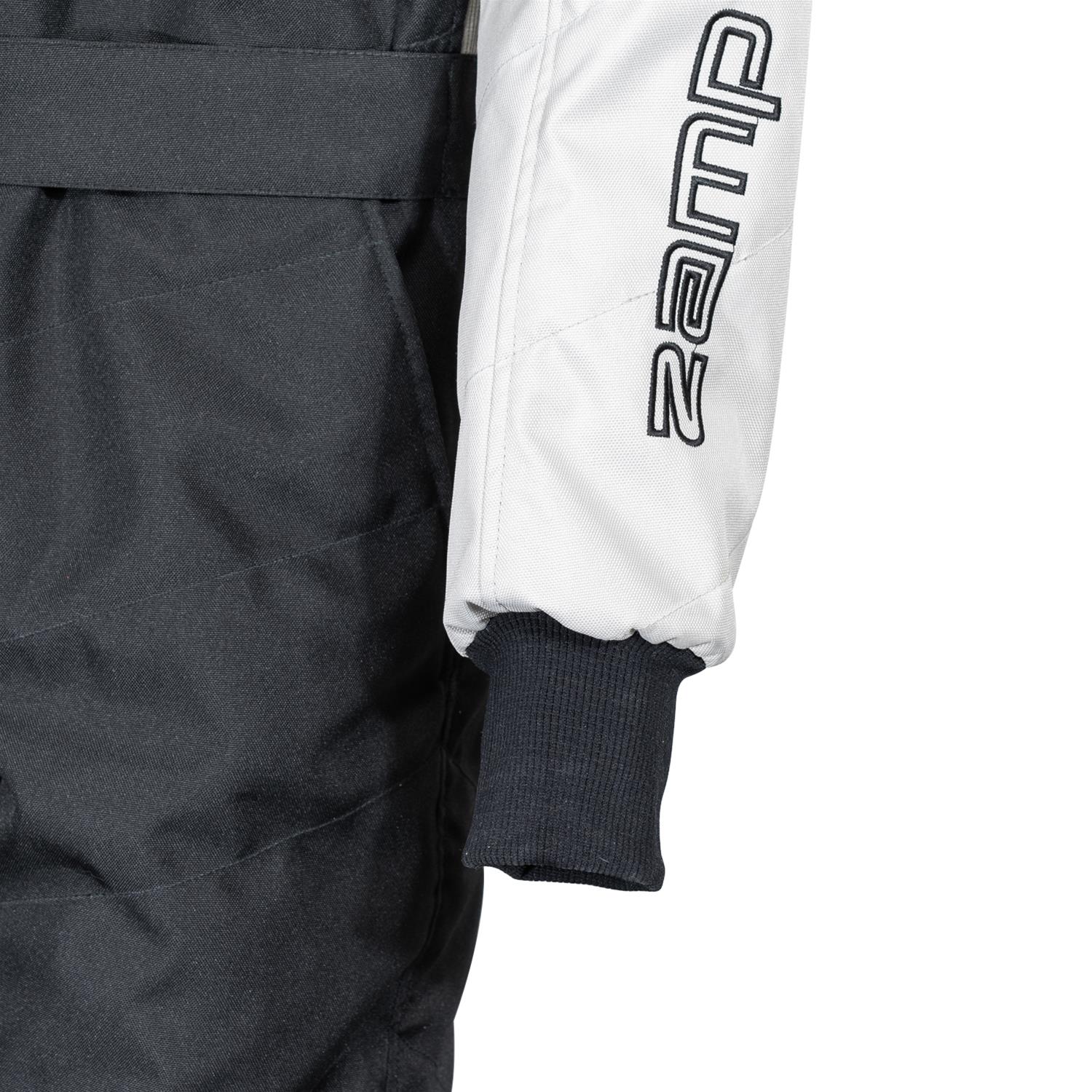 Zamp Kart Suit ZK-40 R060015YM Driving Suit, Suit, ZK-40, Youth Suit, Black/Silver, Medium, Each thumbnail 7