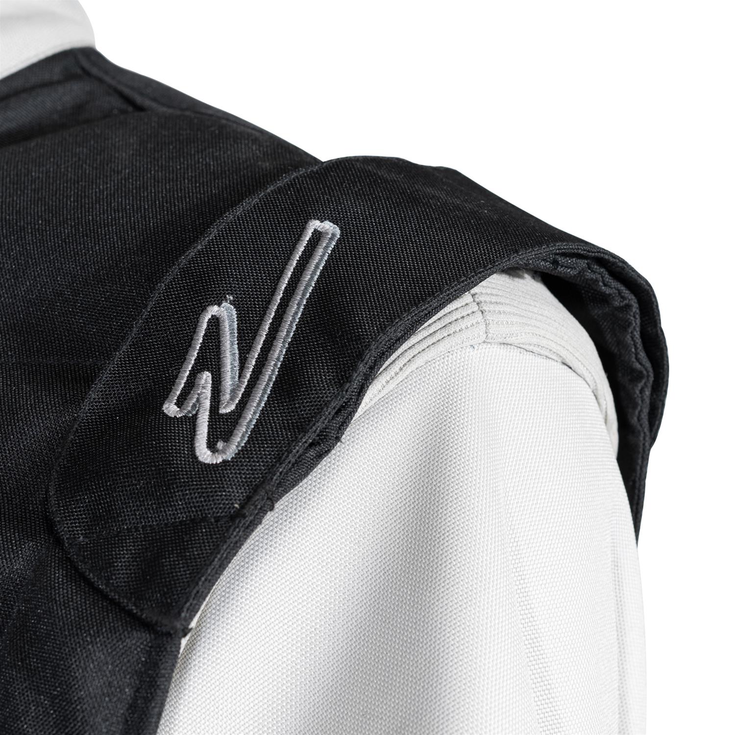Zamp Kart Suit ZK-40 R060015YM Driving Suit, Suit, ZK-40, Youth Suit, Black/Silver, Medium, Each thumbnail 5