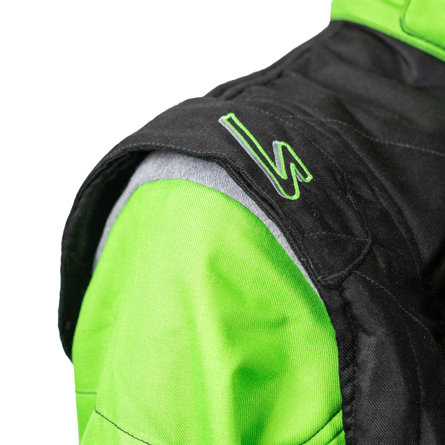 Zamp Driving Suits R07C09YM Race Suit ZR-40 Race Youth Suit SFI 3.2A/5 Green/Black Medium thumbnail 4