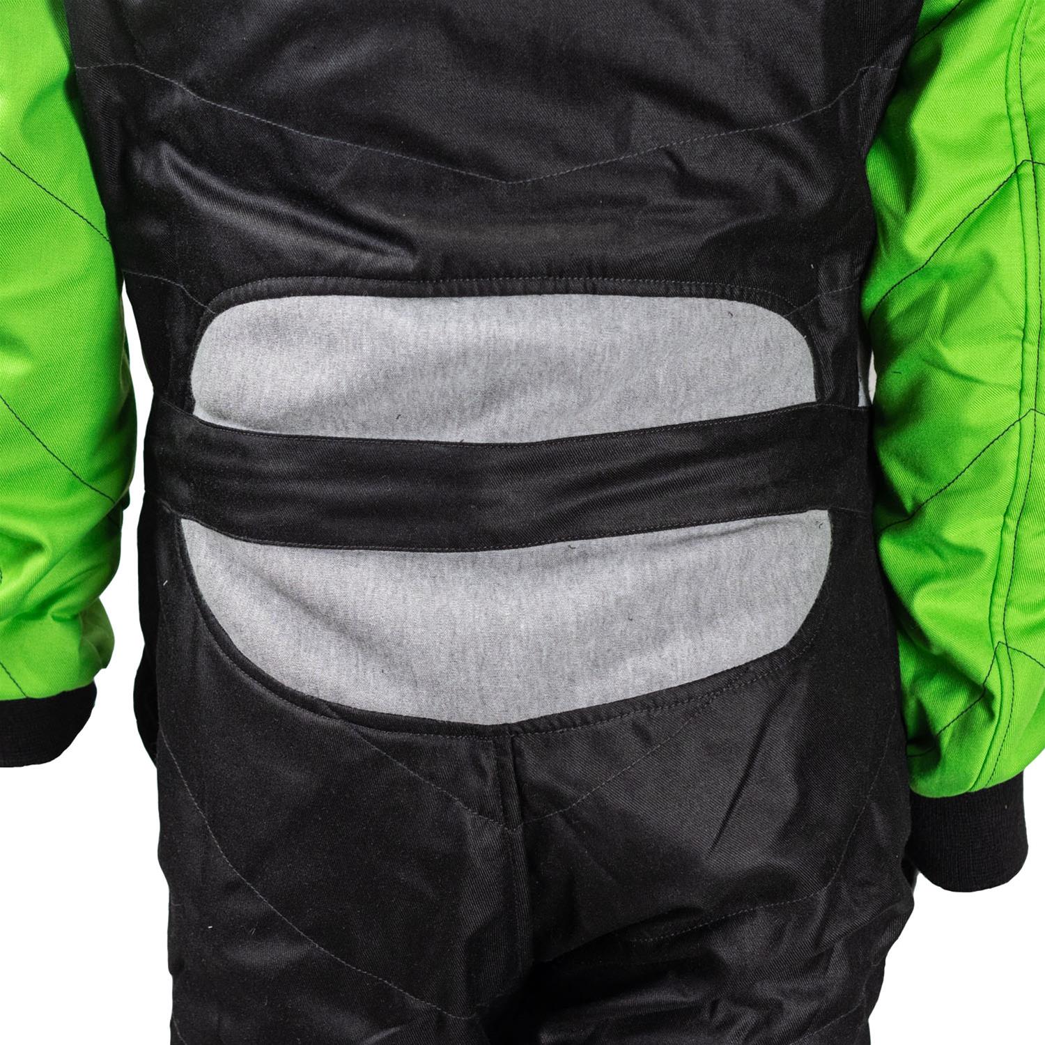 Zamp Driving Suits R07C09YM Race Suit ZR-40 Race Youth Suit SFI 3.2A/5 Green/Black Medium thumbnail 3