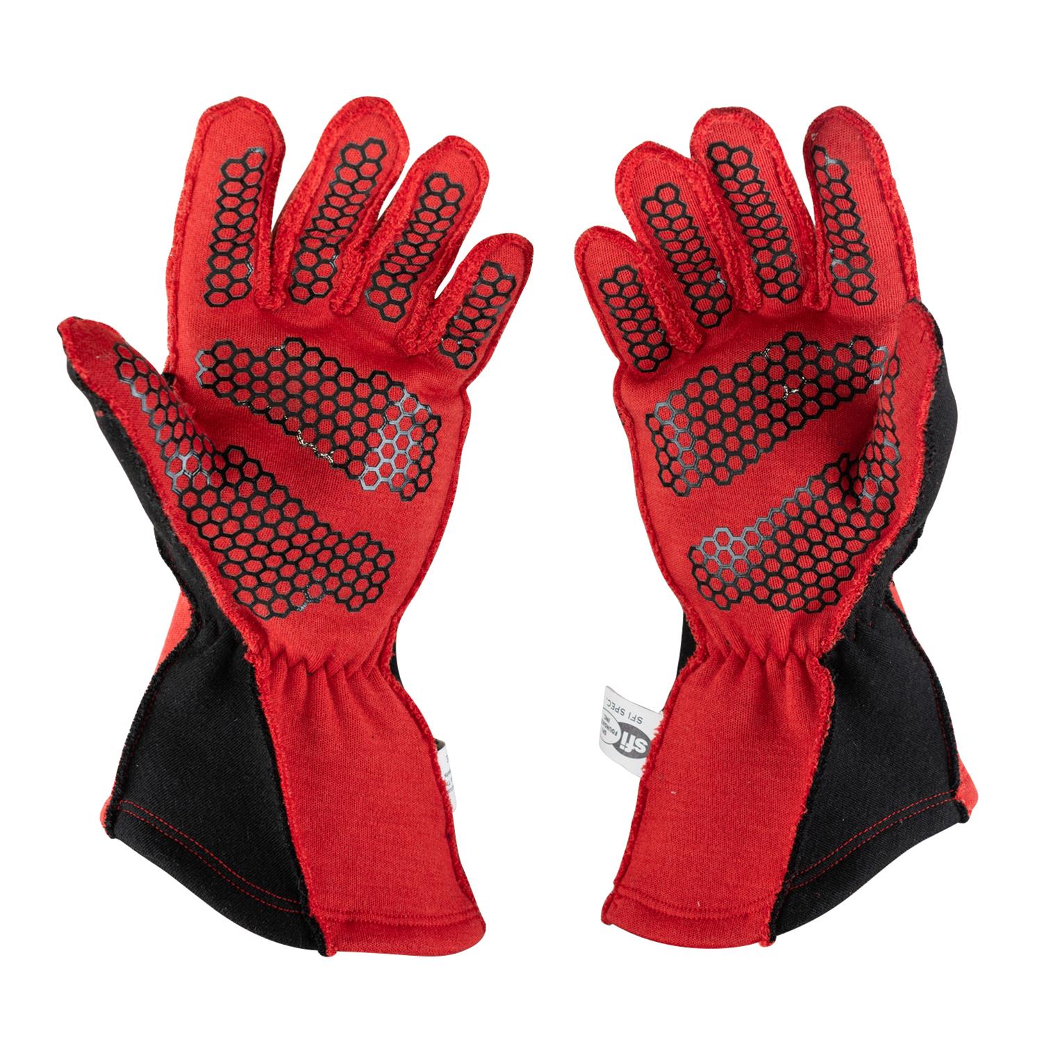 Zamp ZR-60 Race Gloves RG20002M Driving Glove, ZR-60, SFI 3.3/5, Gloves, Red, Medium, Aramidic Fiber, Pair