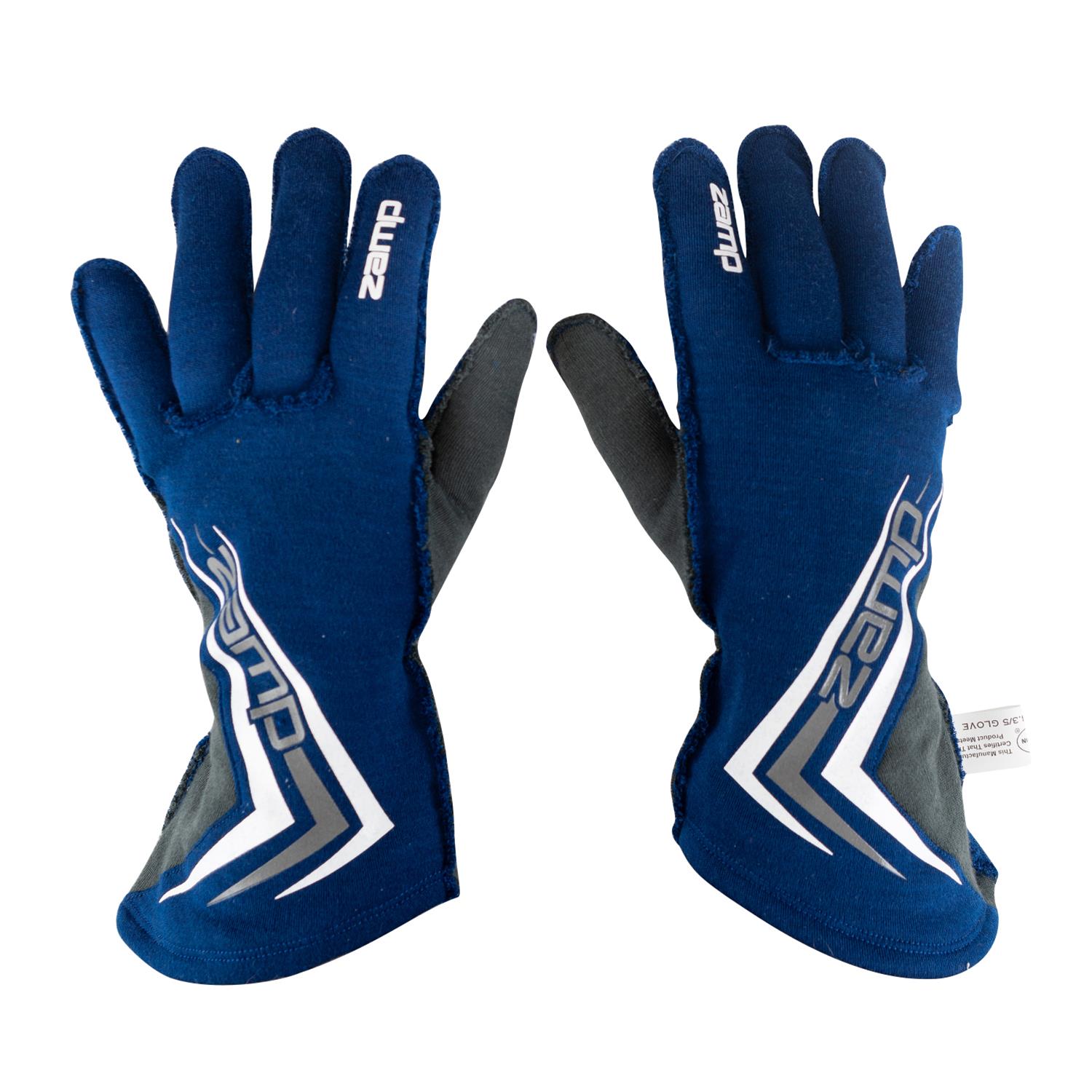 Zamp ZR-60 Race Gloves RG20004S Driving Glove, ZR-60, SFI 3.3/5, Gloves, Blue, Small, Aramidic Fiber, Pair thumbnail 3