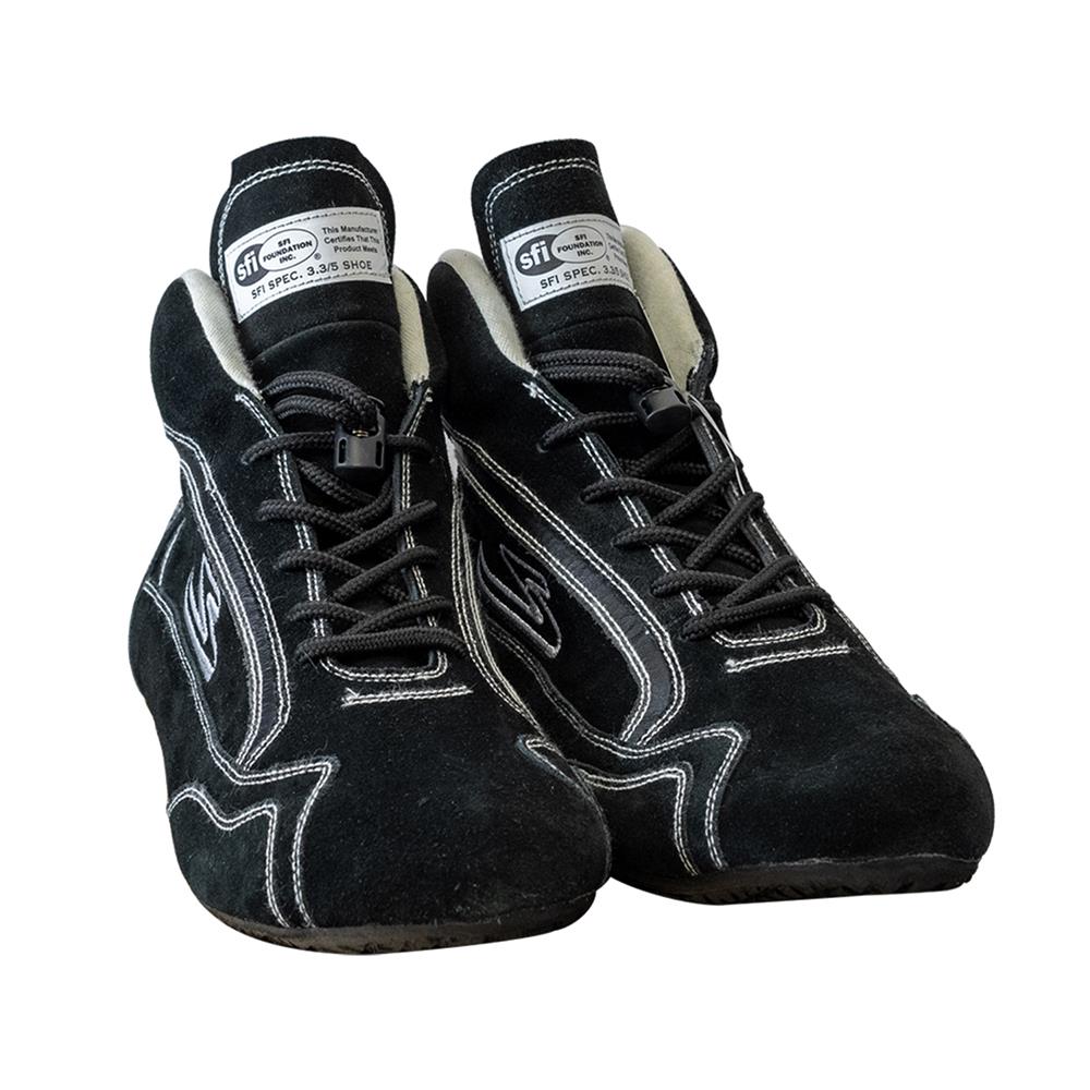 Zamp ZR-30 Race Shoes RS00100314 Driving Shoes, Mid-Top, Black, Suede, Men's Size 14, SFI 3.3/5, Pair thumbnail 4
