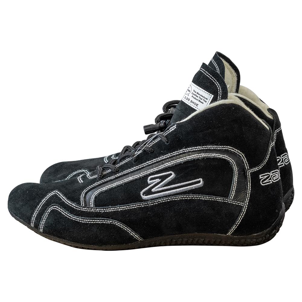 Zamp ZR-30 Race Shoes RS00100314 Driving Shoes, Mid-Top, Black, Suede, Men's Size 14, SFI 3.3/5, Pair thumbnail 9