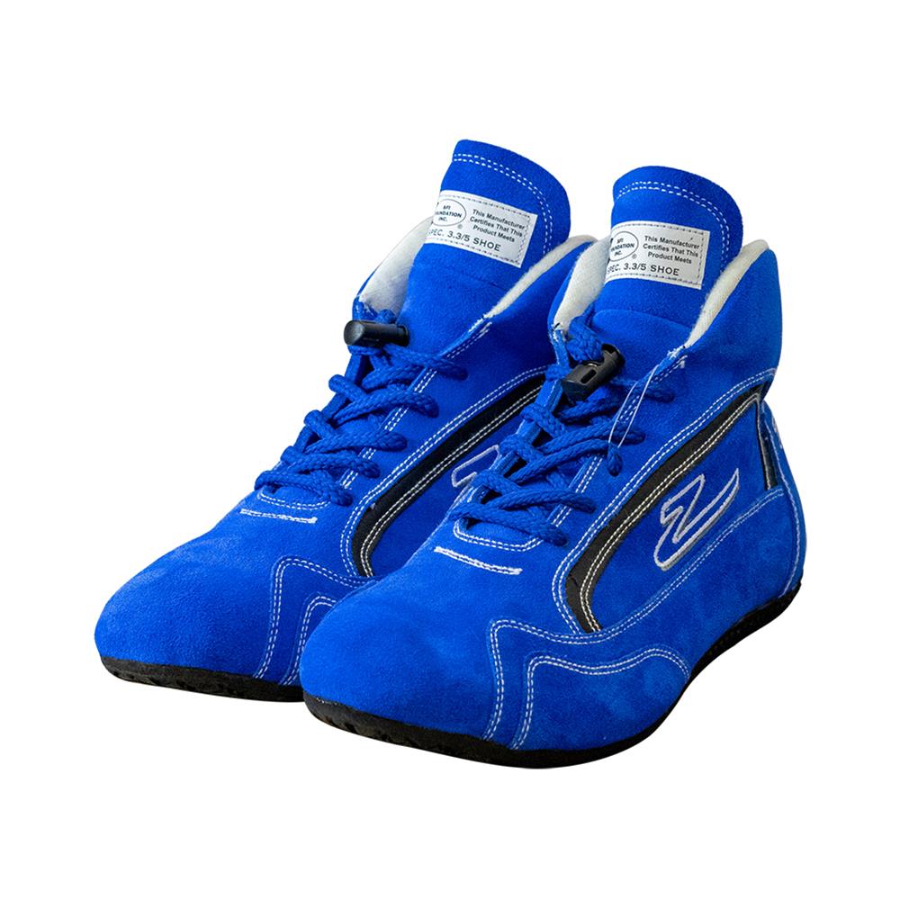 Zamp ZR-30 Race Shoes RS00100408 Driving Shoes, Mid-Top, Blue, Suede, Men's Size 8, SFI 3.3/5, Pair thumbnail 9
