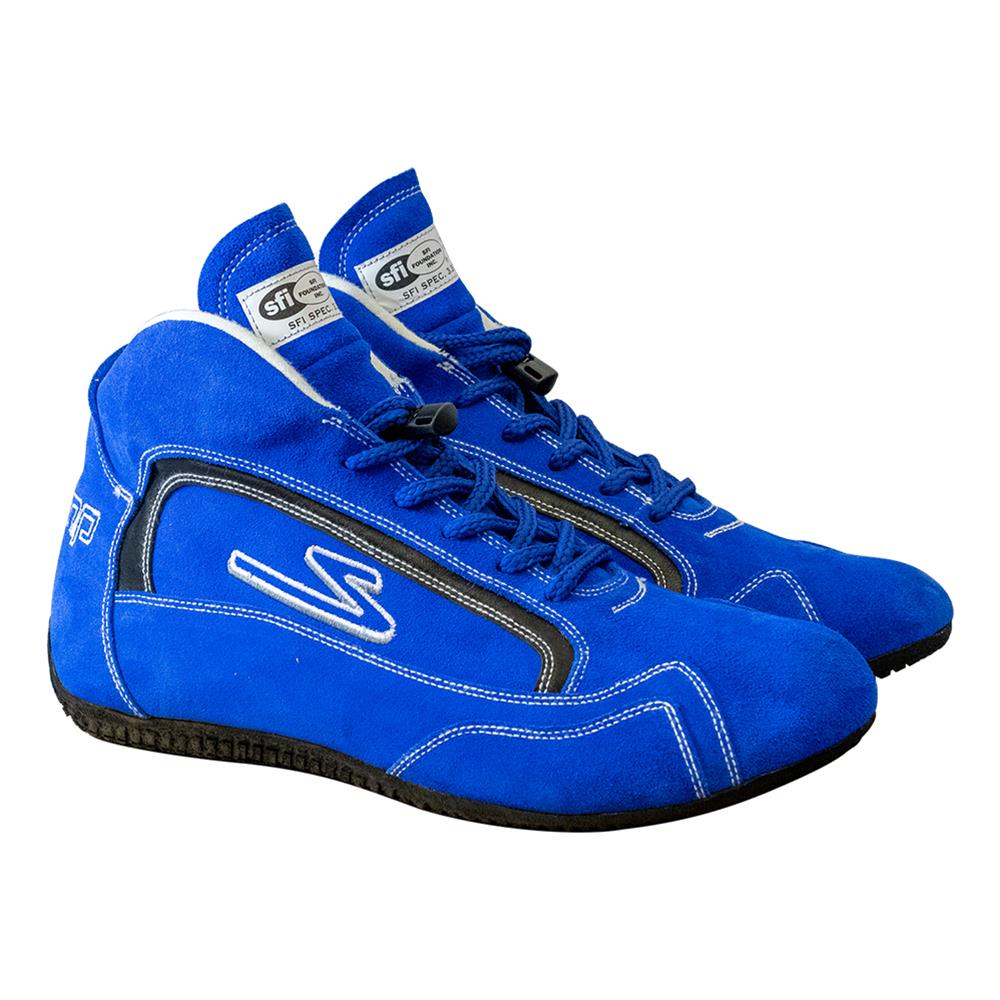 Zamp ZR-30 Race Shoes RS00100408 Driving Shoes, Mid-Top, Blue, Suede, Men's Size 8, SFI 3.3/5, Pair thumbnail 6