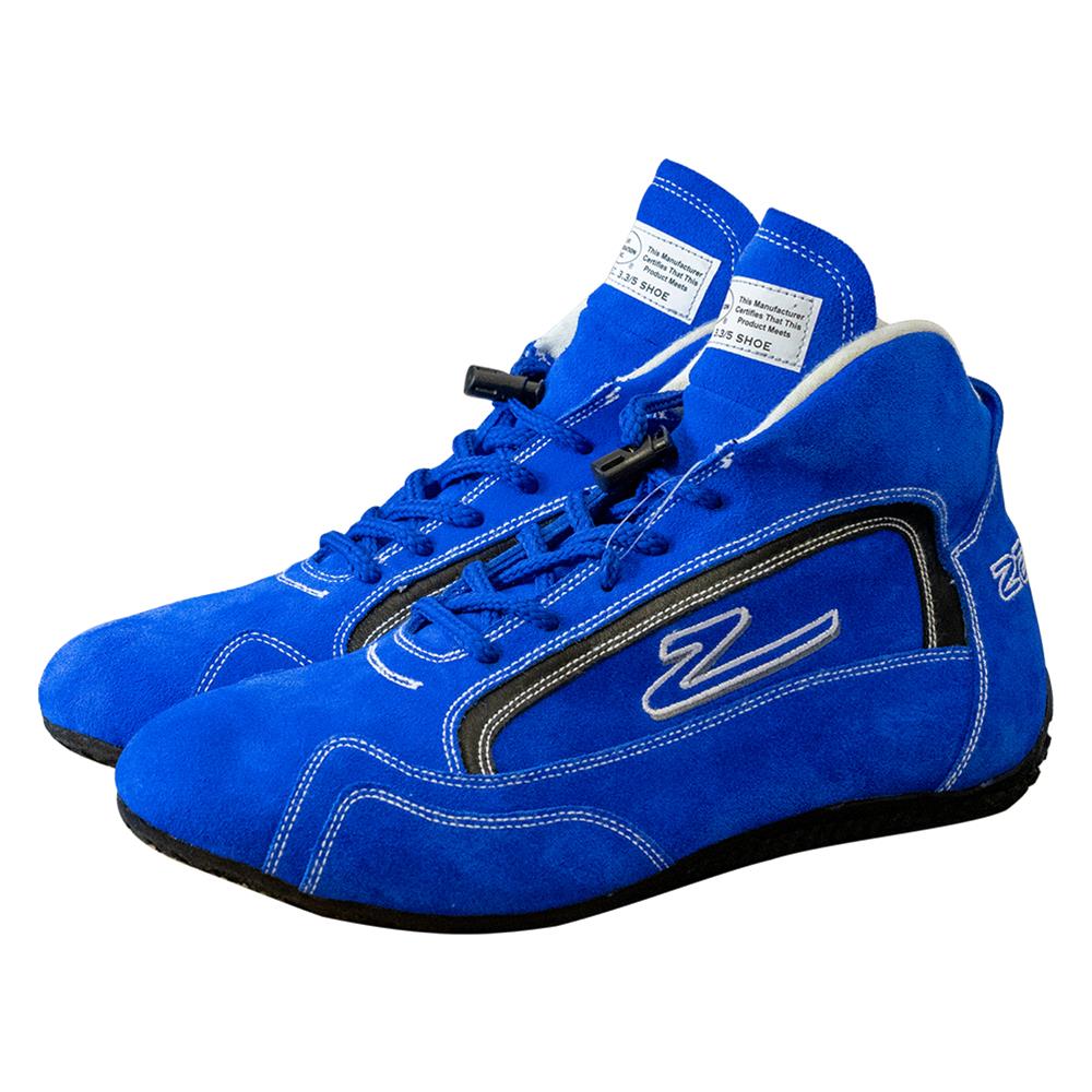 Zamp ZR-30 Race Shoes RS00100408 Driving Shoes, Mid-Top, Blue, Suede, Men's Size 8, SFI 3.3/5, Pair thumbnail 4