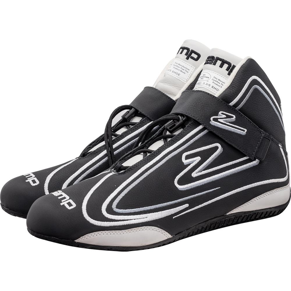 Zamp ZR-50 Race Shoes RS003C0111 Driving Shoes, ZR-50, Mid-Top, Black Leather, Men's Size 11, SFI 3.3/5, Pair thumbnail 4