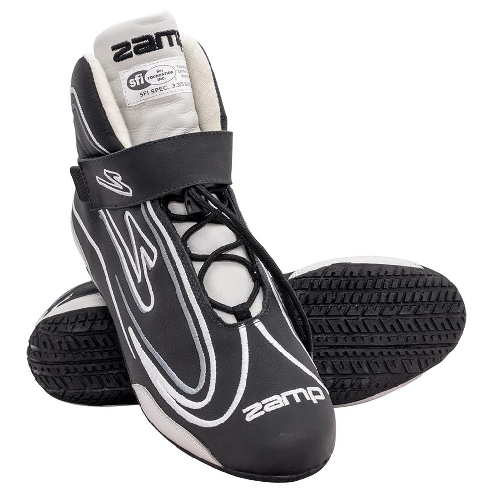 Zamp ZR-50 Race Shoes RS003C0111 Driving Shoes, ZR-50, Mid-Top, Black Leather, Men's Size 11, SFI 3.3/5, Pair thumbnail 3