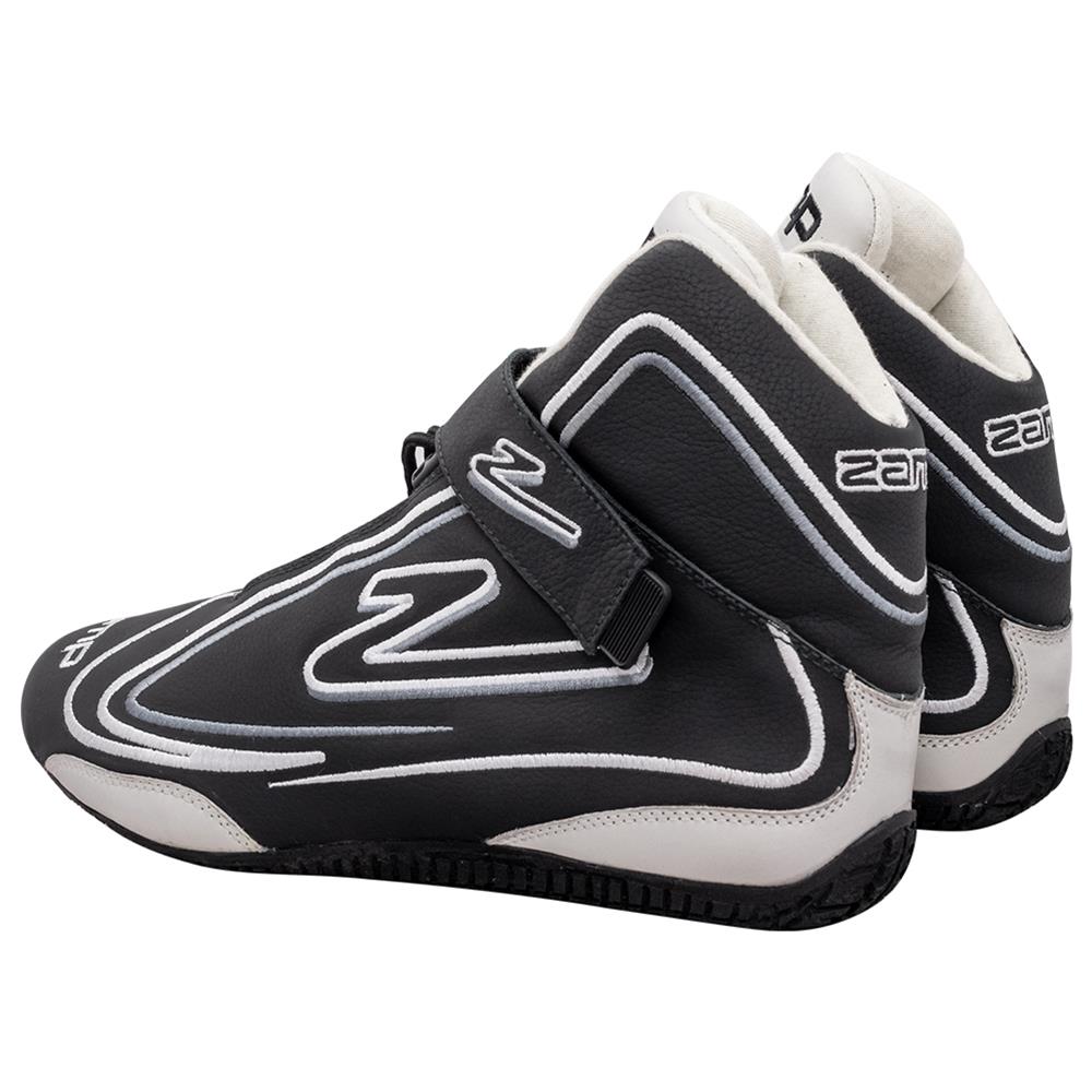 Zamp ZR-50 Race Shoes RS003C0111 Driving Shoes, ZR-50, Mid-Top, Black Leather, Men's Size 11, SFI 3.3/5, Pair thumbnail 9