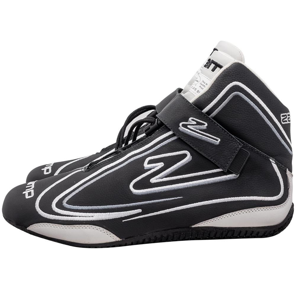 Zamp ZR-50 Race Shoes RS003C0111 Driving Shoes, ZR-50, Mid-Top, Black Leather, Men's Size 11, SFI 3.3/5, Pair thumbnail 8