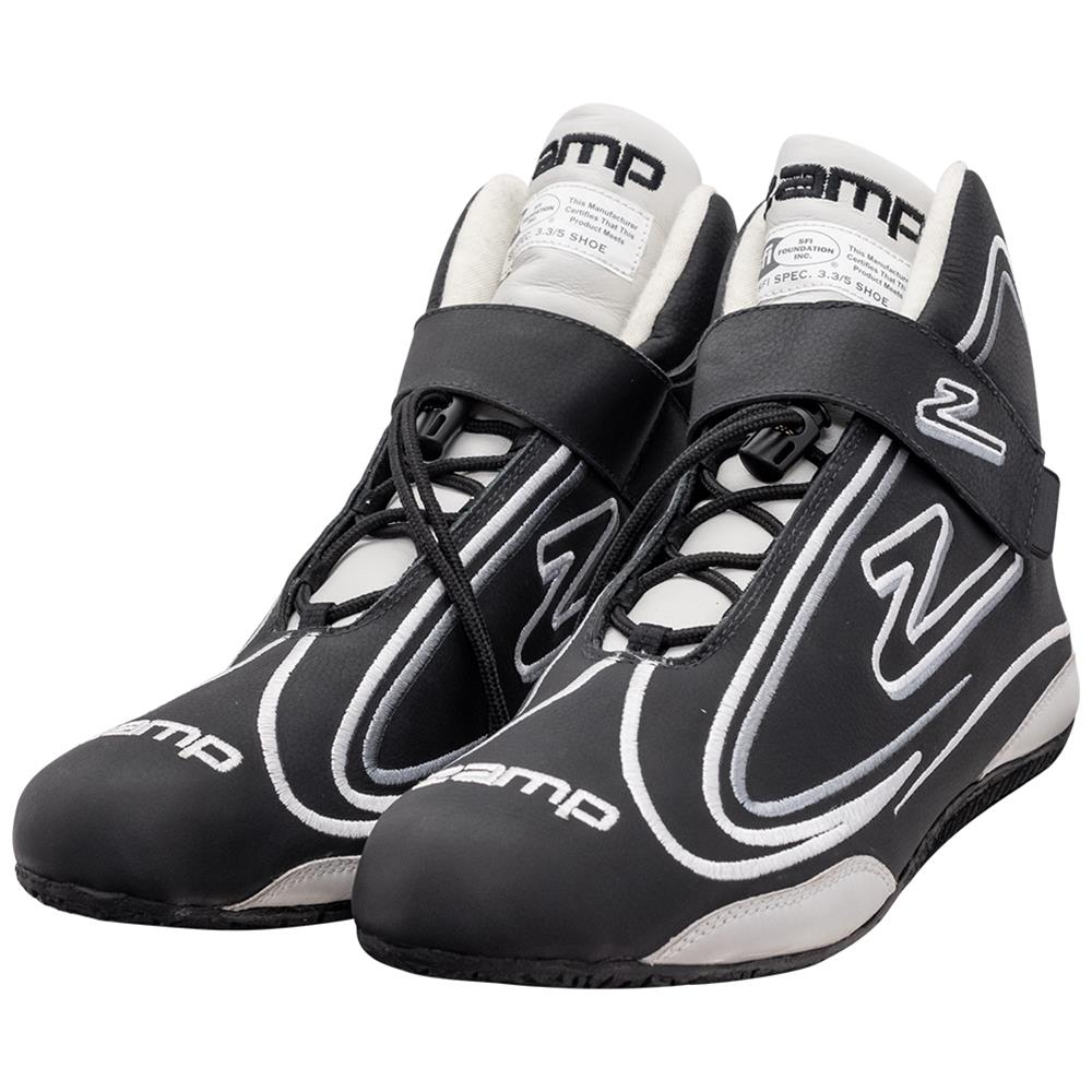 Zamp ZR-50 Race Shoes RS003C0111 Driving Shoes, ZR-50, Mid-Top, Black Leather, Men's Size 11, SFI 3.3/5, Pair thumbnail 2