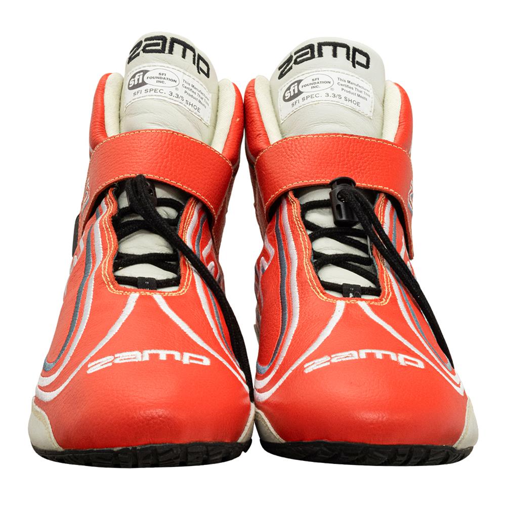 Zamp ZR-50 Race Shoes RS003C0211 Driving Shoes, ZR-50, Mid-Top, Red Leather, Men's Size 11, SFI 3.3/5, Pair thumbnail 2