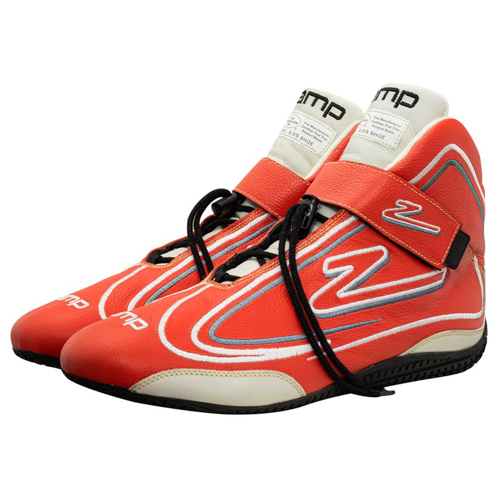 Zamp ZR-50 Race Shoes RS003C0211 Driving Shoes, ZR-50, Mid-Top, Red Leather, Men's Size 11, SFI 3.3/5, Pair thumbnail 9