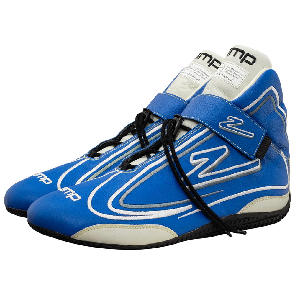 Zamp ZR-50 Race Shoes RS003C0410 Driving Shoes, ZR-50, Mid-Top, Blue Leather, Men's Size 10, SFI 3.3/5, Pair thumbnail 8