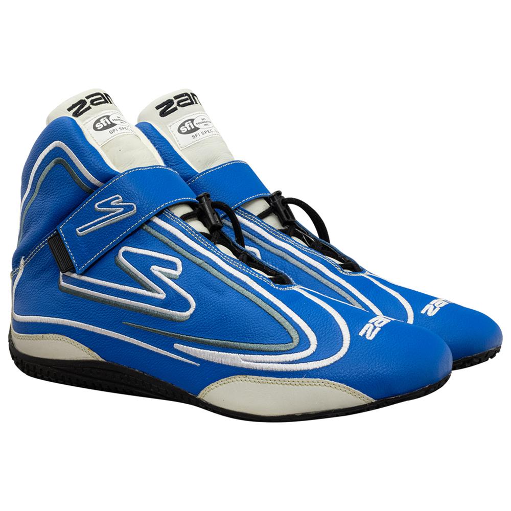 Zamp ZR-50 Race Shoes RS003C0410 Driving Shoes, ZR-50, Mid-Top, Blue Leather, Men's Size 10, SFI 3.3/5, Pair thumbnail 9