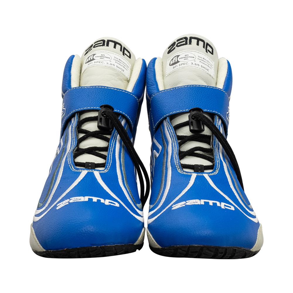 Zamp ZR-50 Race Shoes RS003C0410 Driving Shoes, ZR-50, Mid-Top, Blue Leather, Men's Size 10, SFI 3.3/5, Pair thumbnail 7