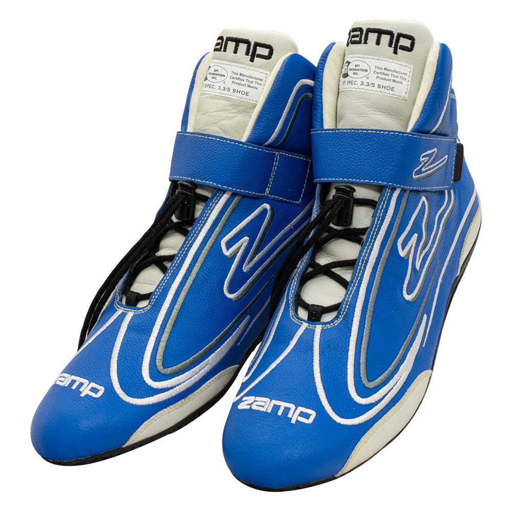 Zamp ZR-50 Race Shoes RS003C0410 Driving Shoes, ZR-50, Mid-Top, Blue Leather, Men's Size 10, SFI 3.3/5, Pair thumbnail 2