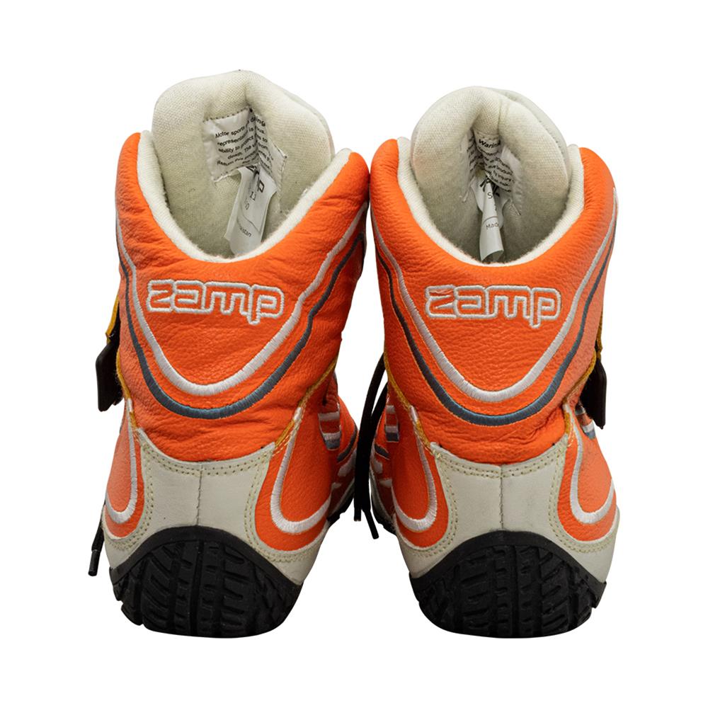 Zamp ZR-50 Race Shoes RS003C0809 Driving Shoes, ZR-50, Mid-Top, Neon Orange Leather, Men's Size 9, SFI 3.3/5, Pair thumbnail 6