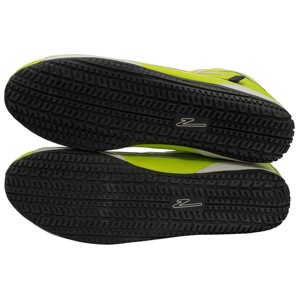 Zamp ZR-50 Race Shoes RS003C0910 Driving Shoes, ZR-50, Mid-Top, Neon Green Leather, Men's Size 10, SFI 3.3/5, Pair thumbnail 4