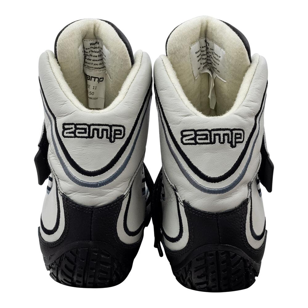 Zamp ZR-50 Race Shoes RS003C1508 Driving Shoes, ZR-50, Mid-Top, Gray Leather, Men's Size 8, SFI 3.3/5, Pair thumbnail 2