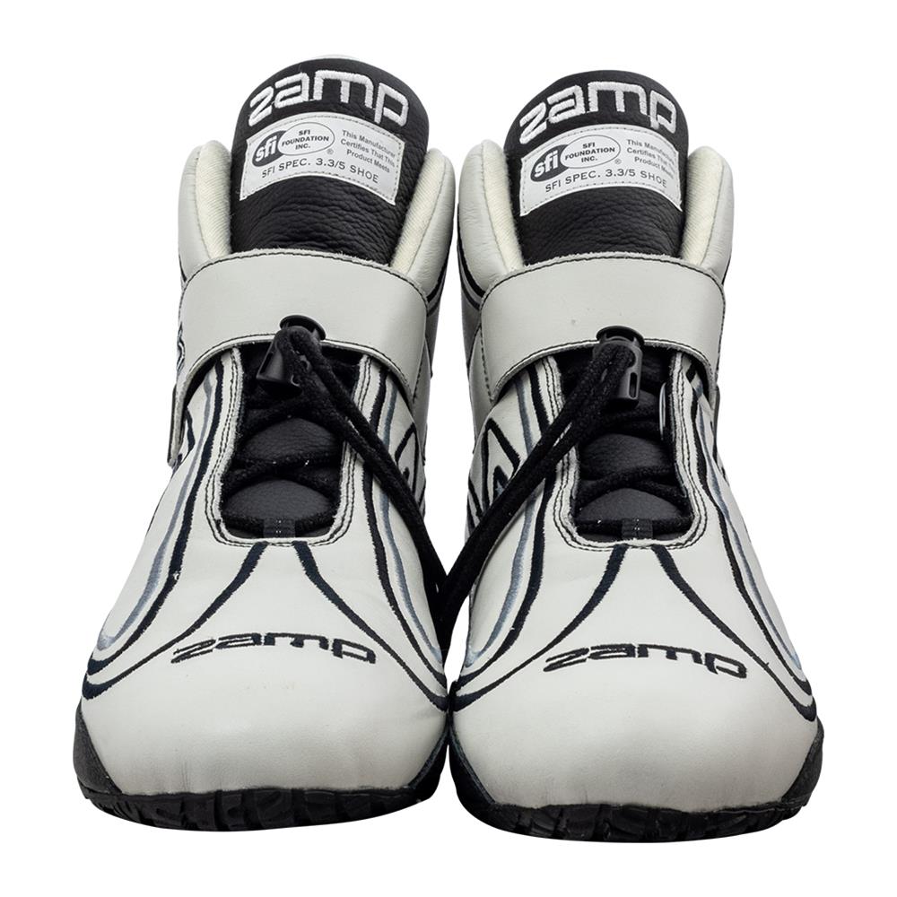 Zamp ZR-50 Race Shoes RS003C1508 Driving Shoes, ZR-50, Mid-Top, Gray Leather, Men's Size 8, SFI 3.3/5, Pair thumbnail 5