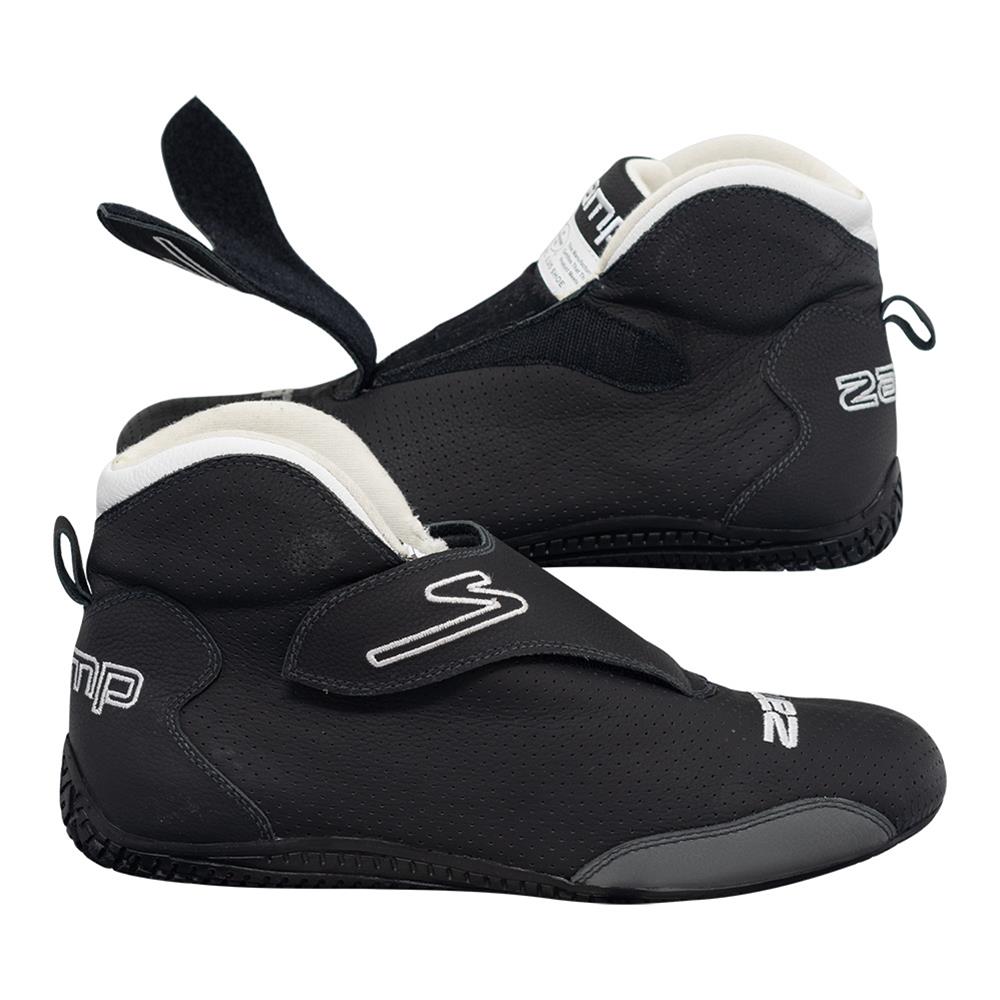 Zamp ZR-60 Race Shoes RS00400314 Driving Shoes, ZR-60, Mid-Top, Black Leather, Men's Size 14, SFI 3.3/5, Pair thumbnail 2