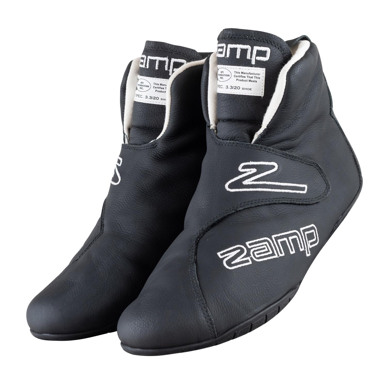 Zamp Driving Shoes & Boots RS006C0108 ZR-Drag SFI 3.3/20 Race Shoe Black Size 8