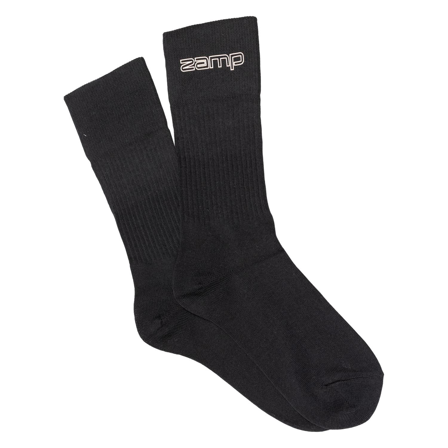 Zamp Racing Socks RU003003S Socks, Fire Retardant Underwear, Nomex, Black, SFI 3.3, Men's Small, Pair