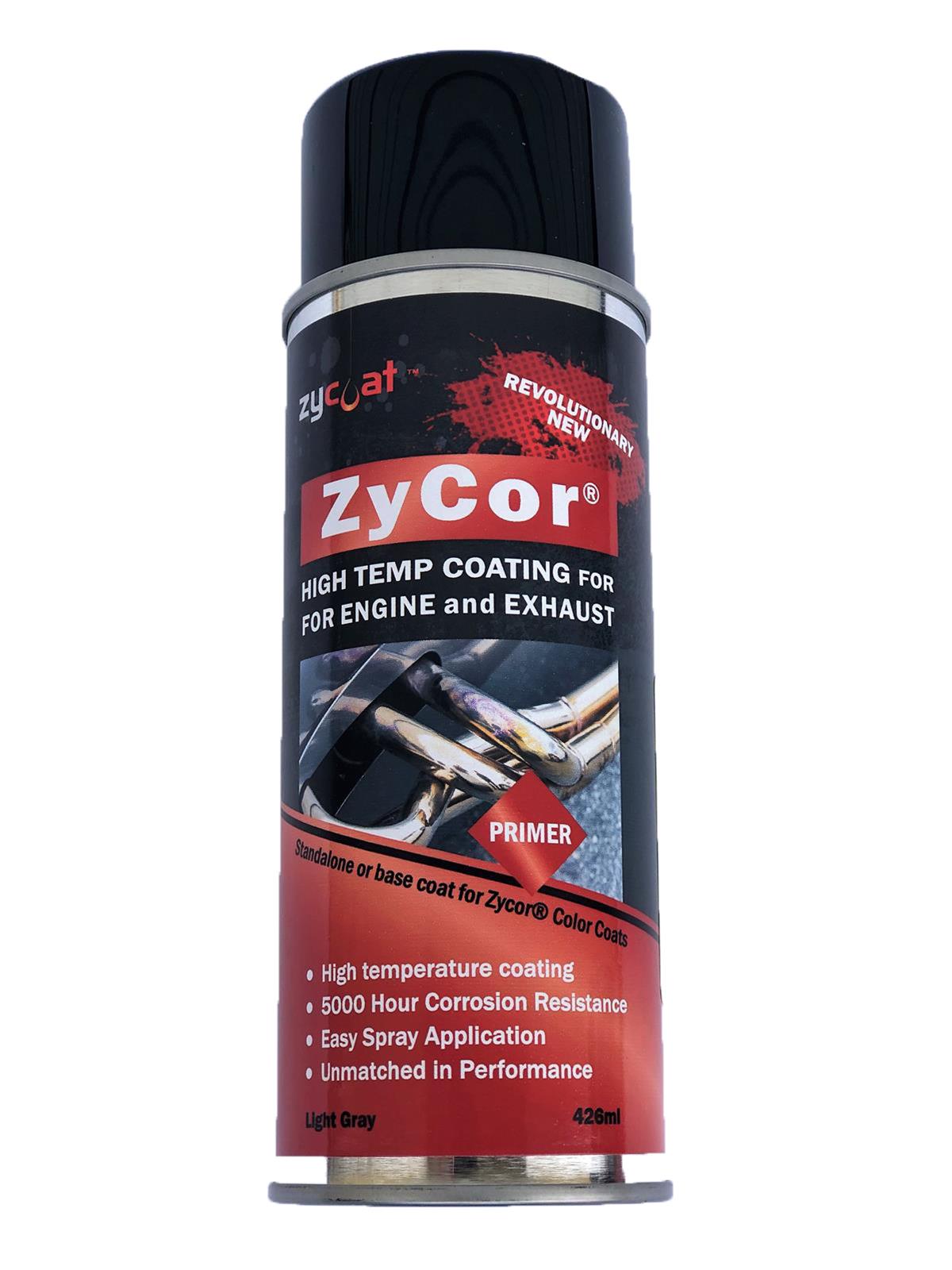 ZyCoat ZyCor Primer 13 Oz. Matte Gray/Silver 50000 Paint, Zycor Primer, High-Temperature, oz., Aerosol, Steel Gray, Finish, Each thumbnail 3