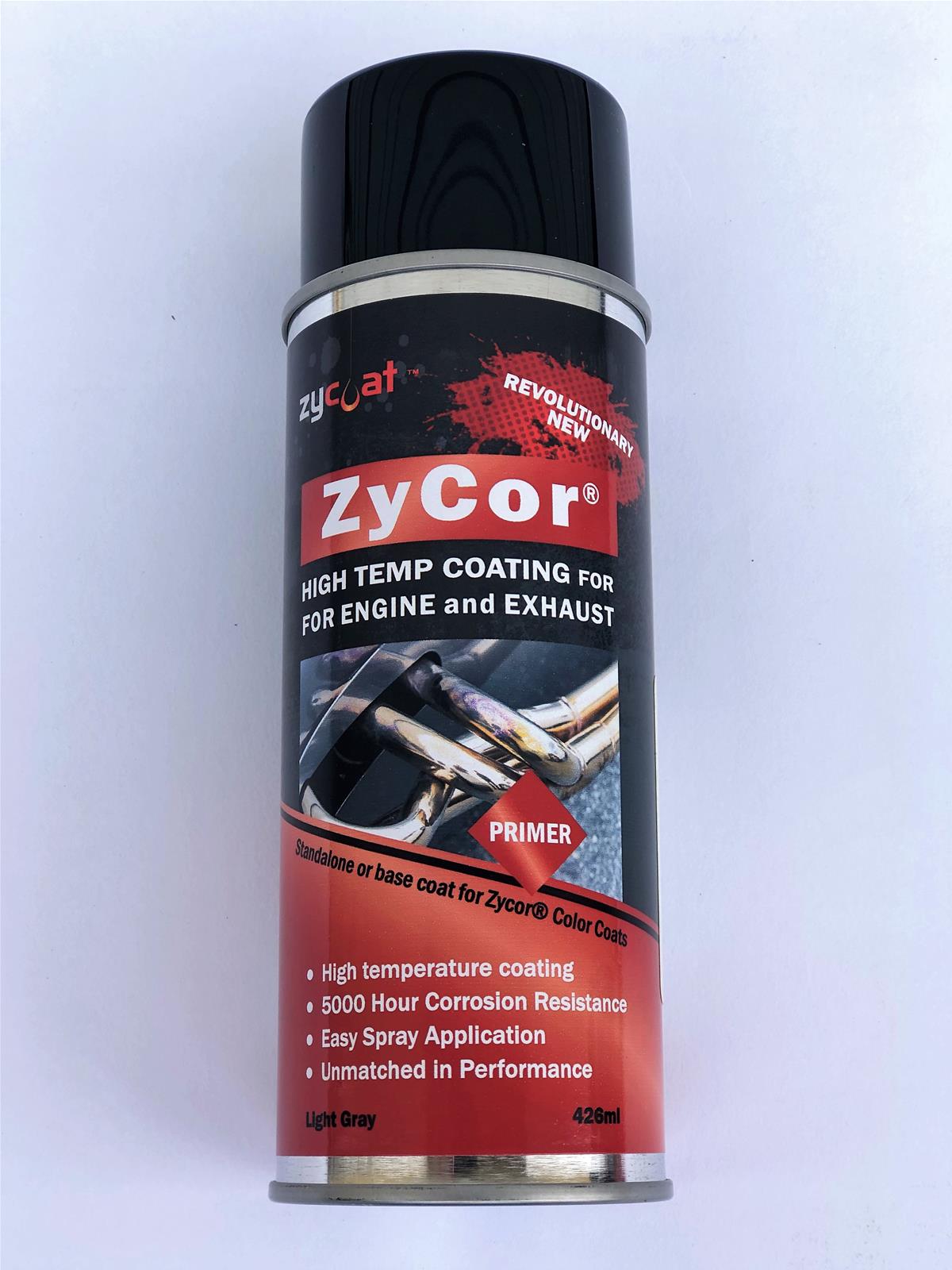 ZyCoat ZyCor Primer 13 Oz. Matte Gray/Silver 50000 Paint, Zycor Primer, High-Temperature, oz., Aerosol, Steel Gray, Finish, Each thumbnail 2