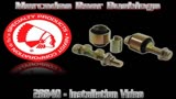 Installing SPS Mercedes Rear Camber Bushings