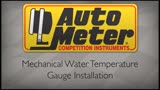 Auto Meter Mechanical Temp Gauge Installation