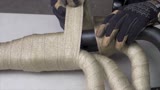 Exhaust wrap tip wrap pipes close together